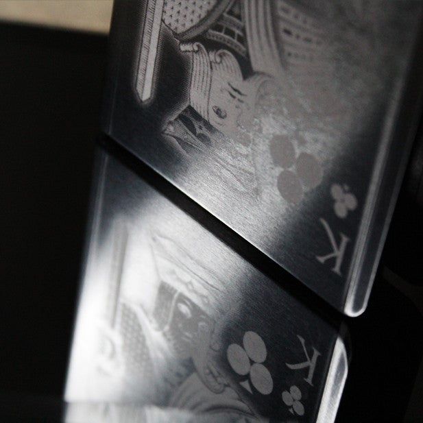 King of Clubs Engraved Card Clip