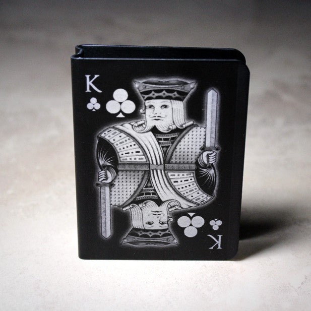 King of Clubs Engraved Card Clip