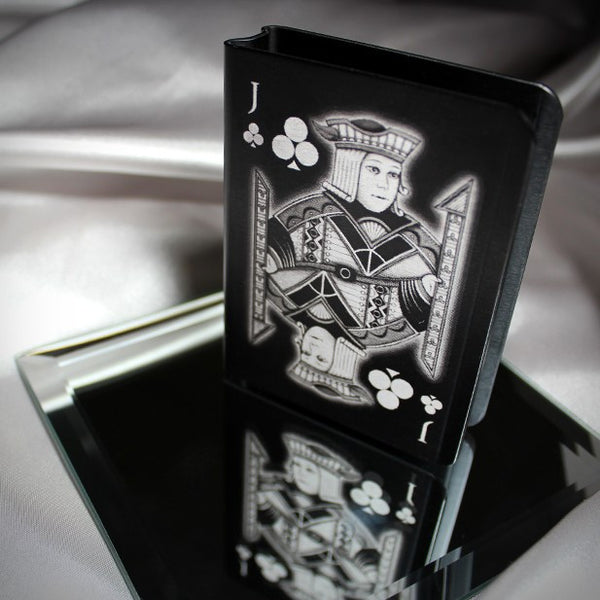 Jack of Clubs Engraved Porper Card Clip