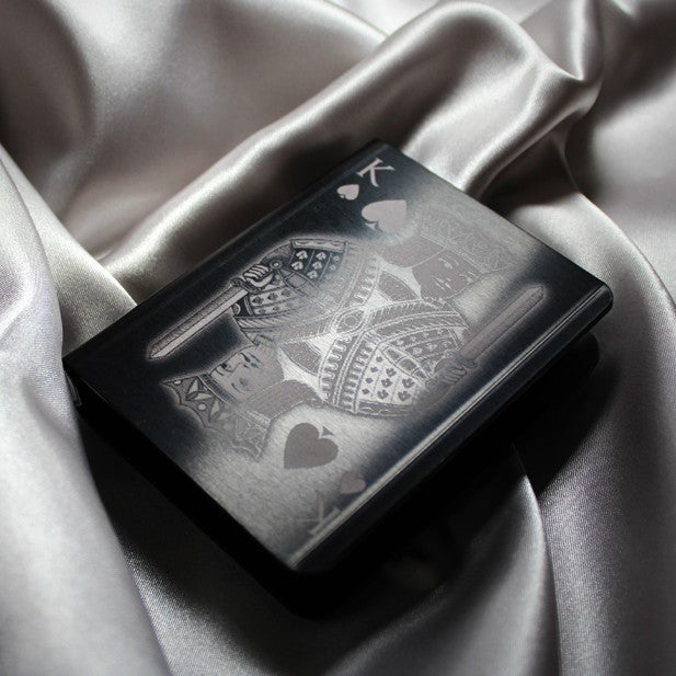 King of Spades Engraved Porper Clip